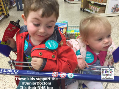 Kathy Monella: "My son loved being on the picket line and telling everyone in Tesco about the "naughty man" afterwards!"